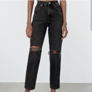 ZARA black jeans | Wide leg jeans size US 4